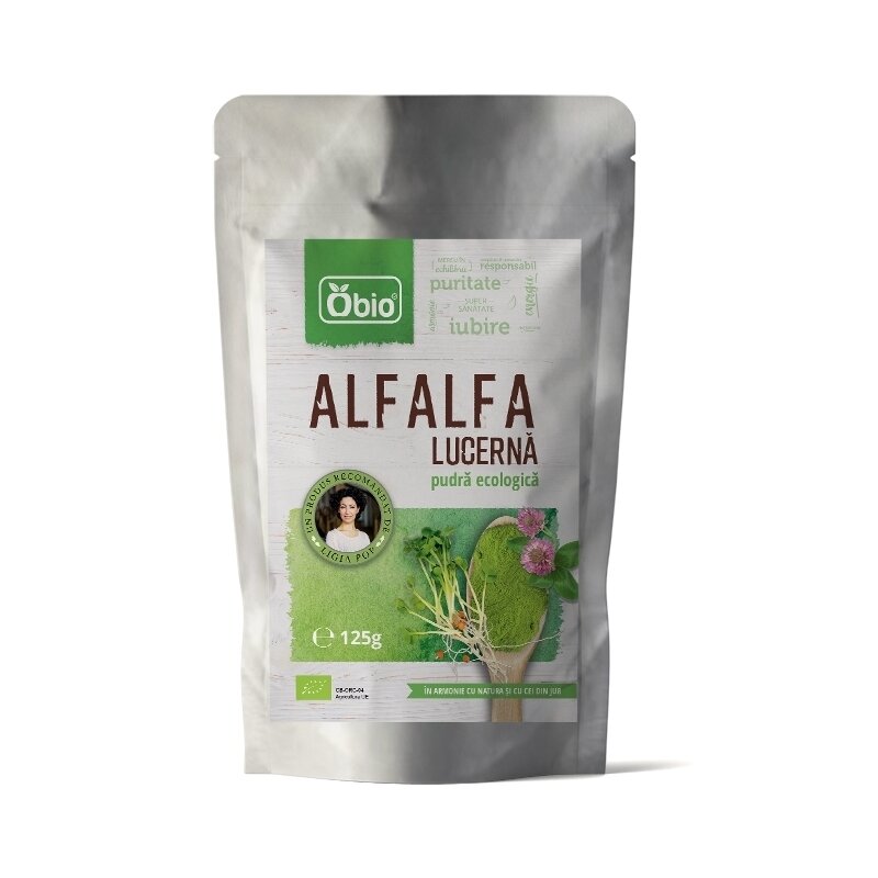 Alfalfa lucerna pudra bio 125g Obio