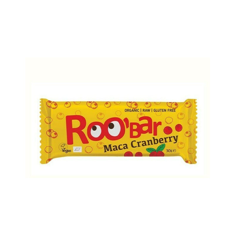 Baton cu maca si merisor bio 30g Roobar