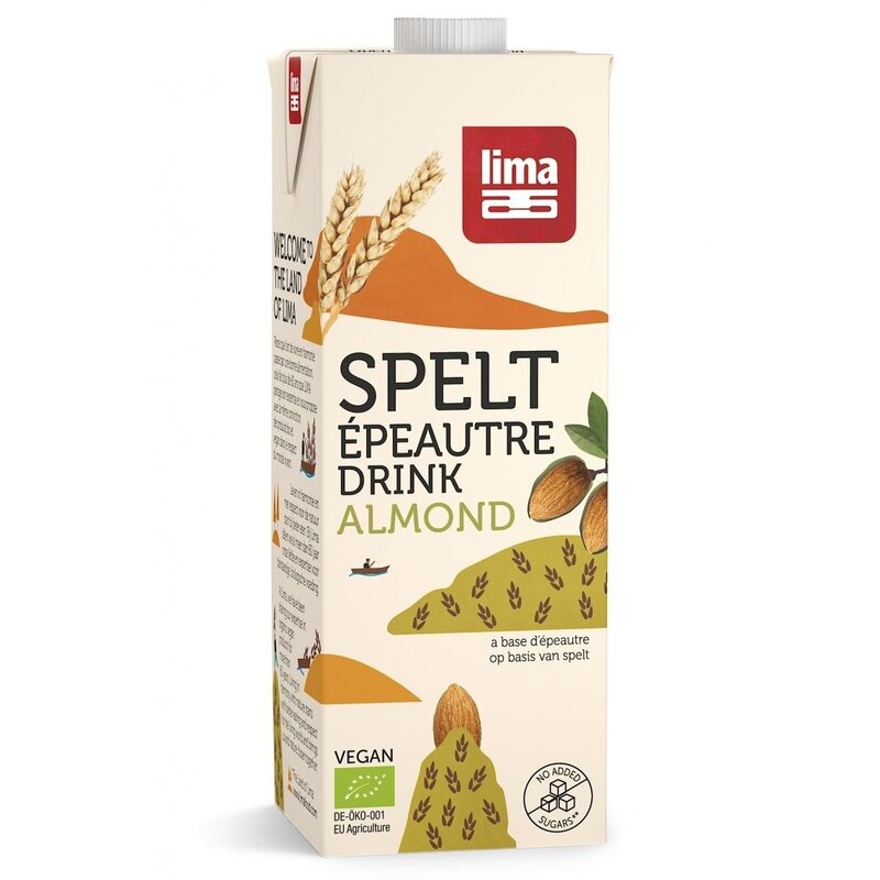 Bautura vegetala de spelta cu migdale bio 1l Lima