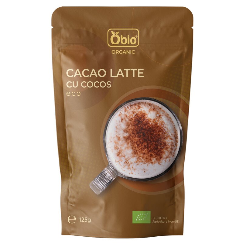 Cacao Latte cu Cocos Bio 125g Obio