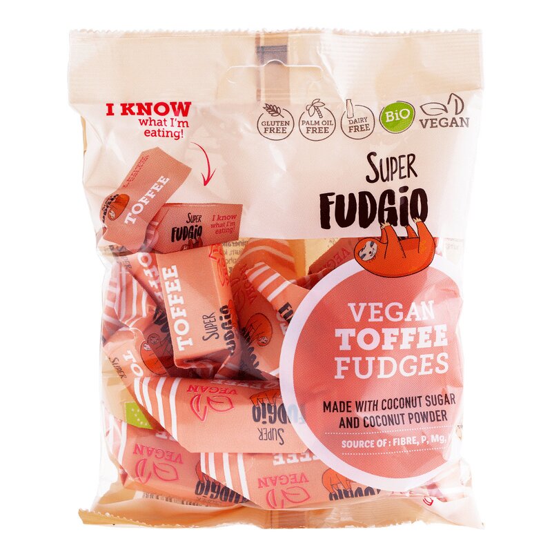 Caramele aroma toffee bio 150g Super Fudgio