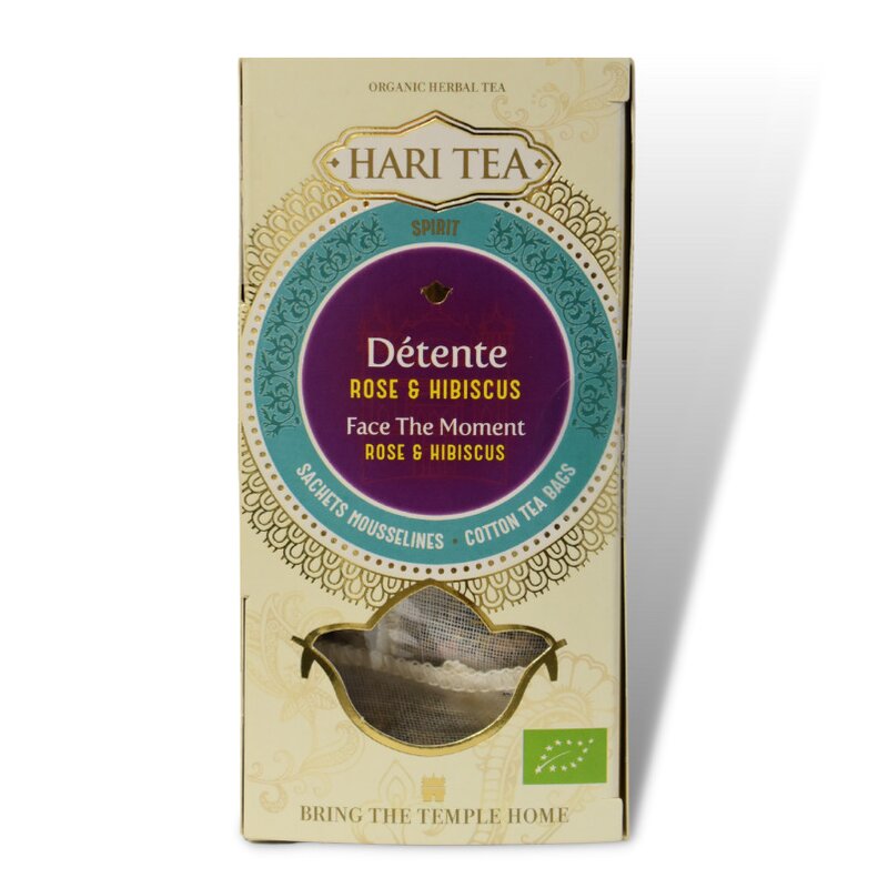Ceai face the moment trandafiri si hibiscus bio 20g Hari Tea
