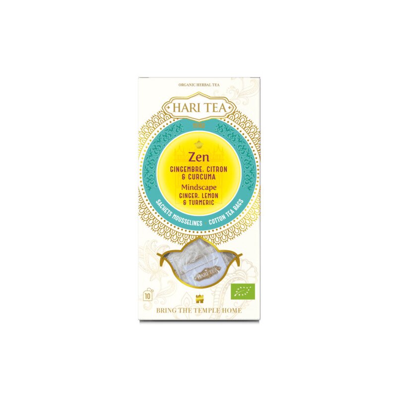 Ceai mindscape ghimbir si lamaie bio 20g Hari Tea