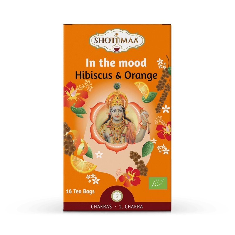Ceai chakras in the mood hibiscus si portocala bio 32g Shotimaa