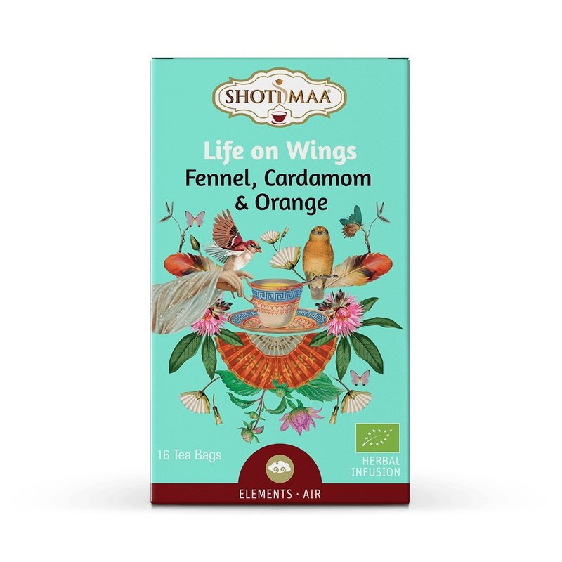 Ceai elements life on wings fenicul cardamom si portocala bio 32g Shotimaa