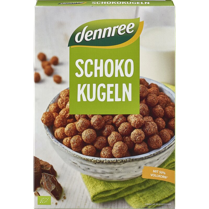 Cereale Bilute cu Ciocolata Bio 250g Dennree