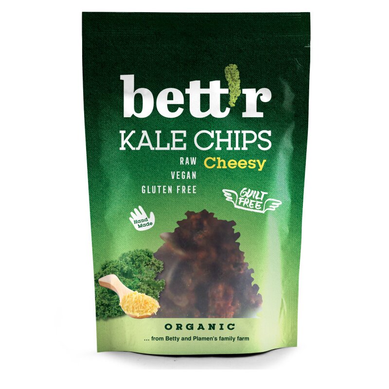 Chips din Kale cu Aroma de Branza Raw Bio 30g Bettr