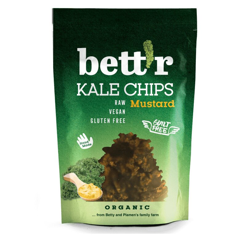 Chips din Kale cu Mustar Raw Bio 30g Bettr
