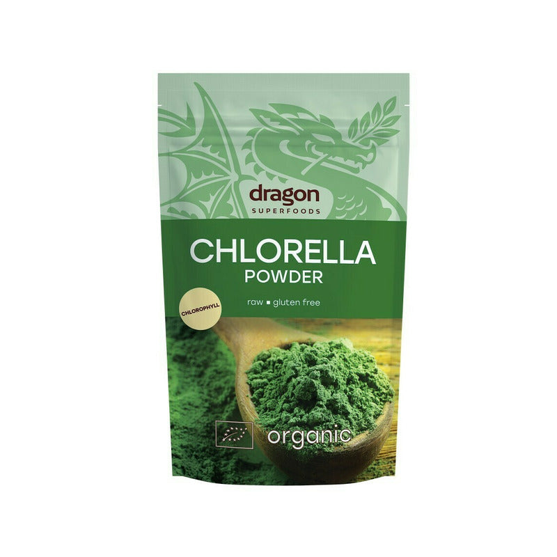 Chlorella pudra raw bio 200g Dragon Superfoods