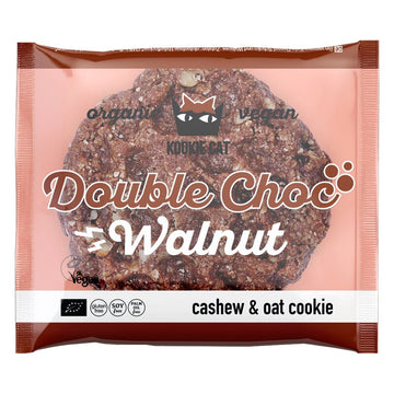 Cookie cu nuci si cacao bio 50g Kookie Cat