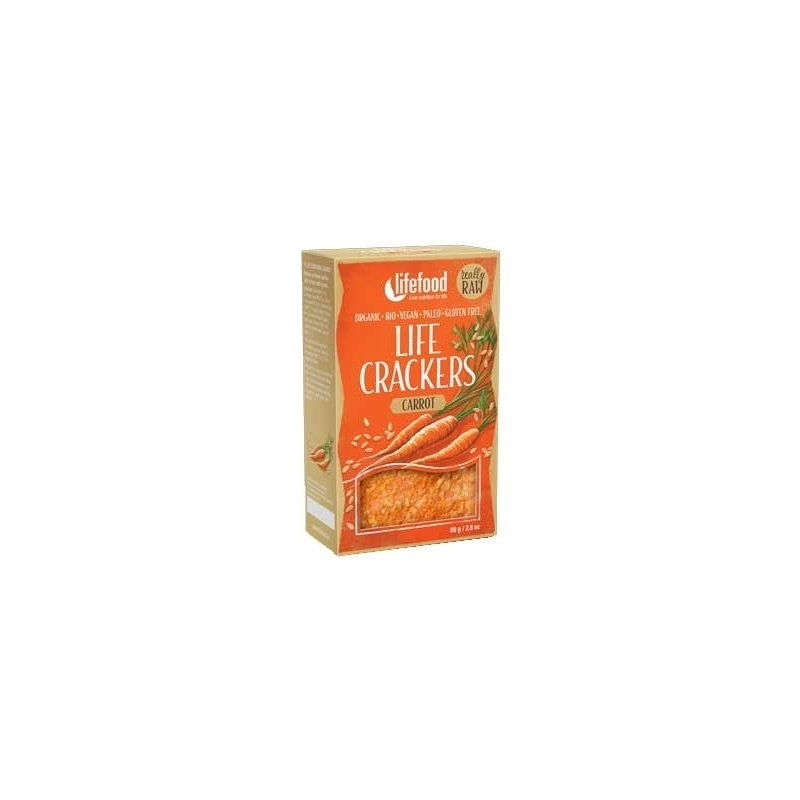 Lifecrackers cu morcovi bio 80g Lifefood