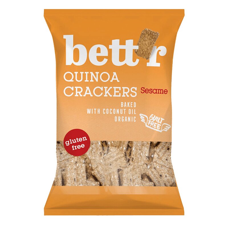 Crackers cu quinoa si susan bio 100g Bettr