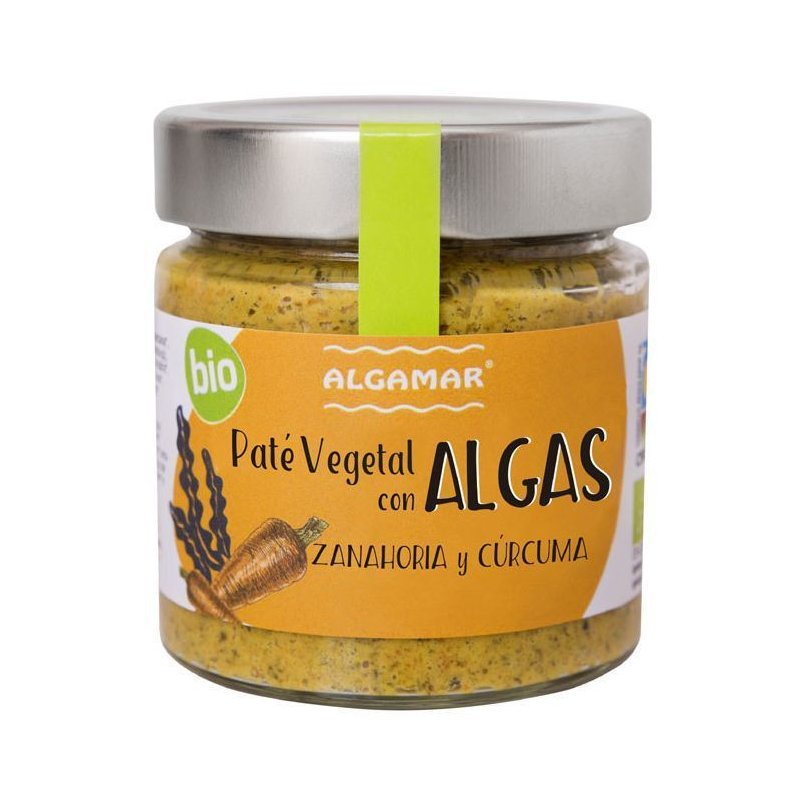 Crema tartinabila cu alge morcovi si turmeric bio 180g Algamar
