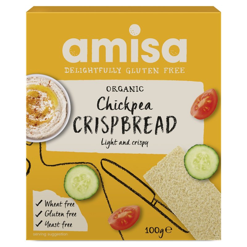 Crispbread cu naut bio 100g Amisa
