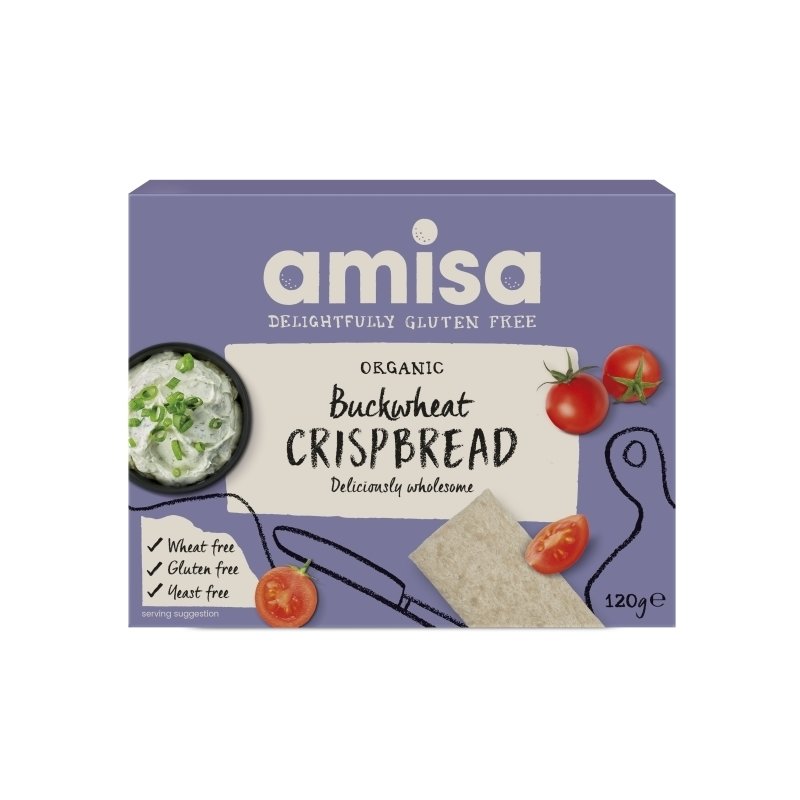 Crispbread din hrisca integrala bio 120g Amisa