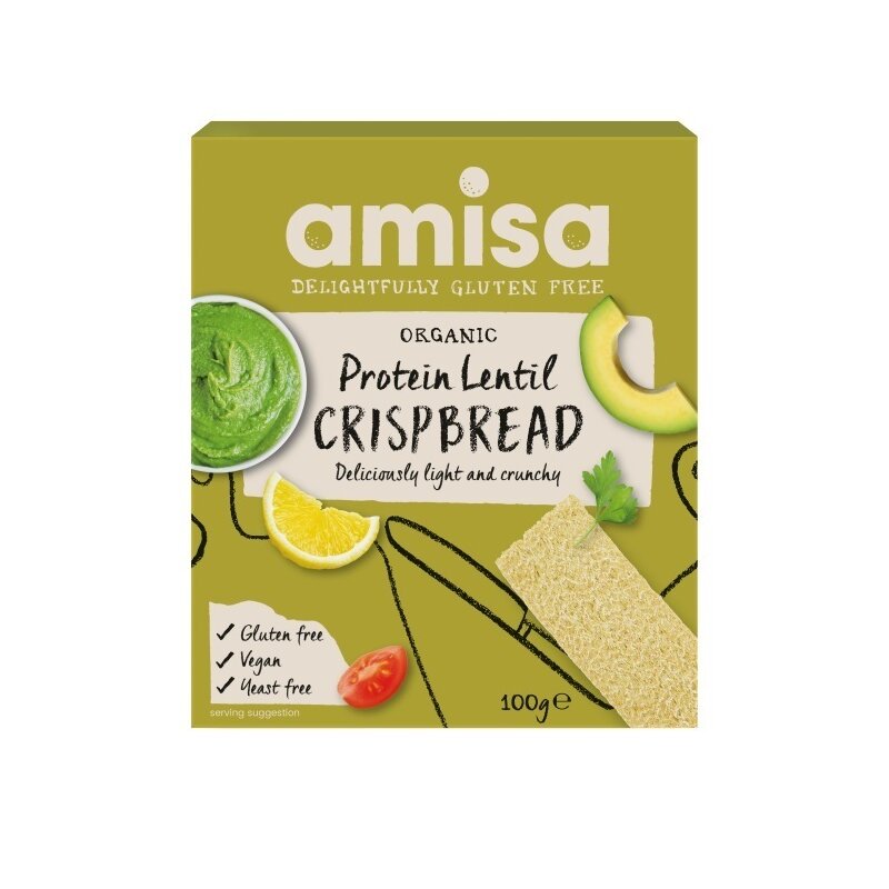Crispbread Proteic cu Linte Bio 100g Amisa