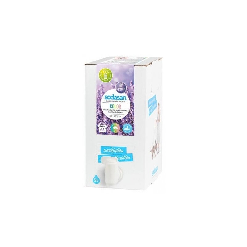 Detergent lichid bio rufe colorate lavanda 5L Sodasan