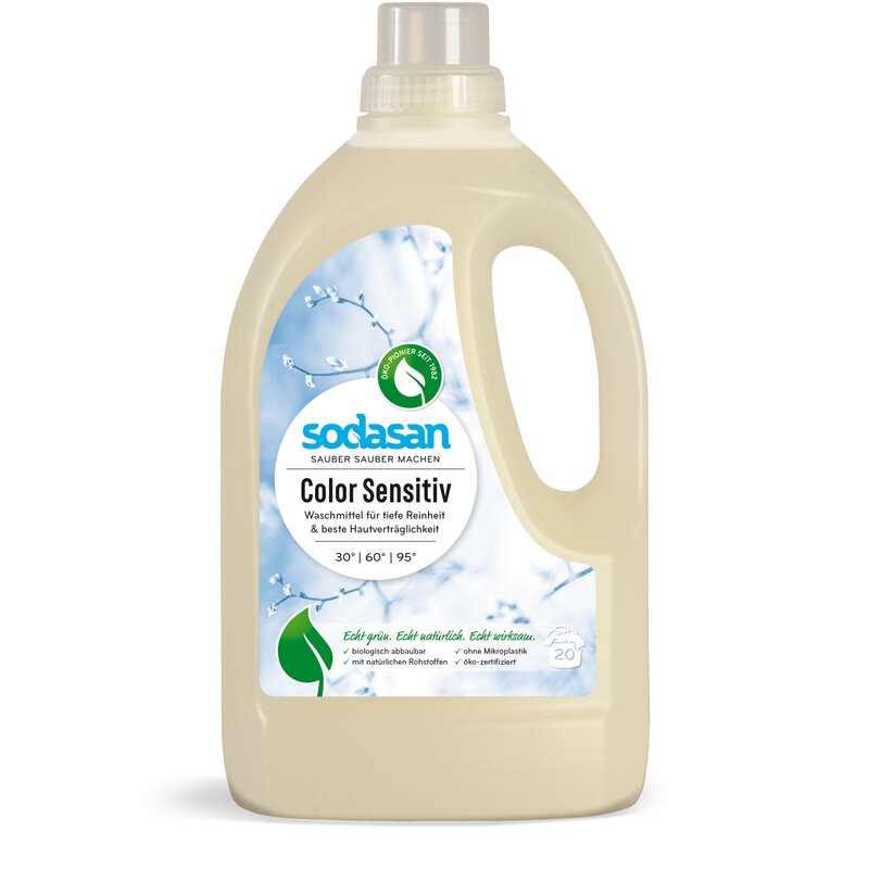 Detergent lichid pentru rufe colorate sensitiv ecologic 1.5l Sodasan