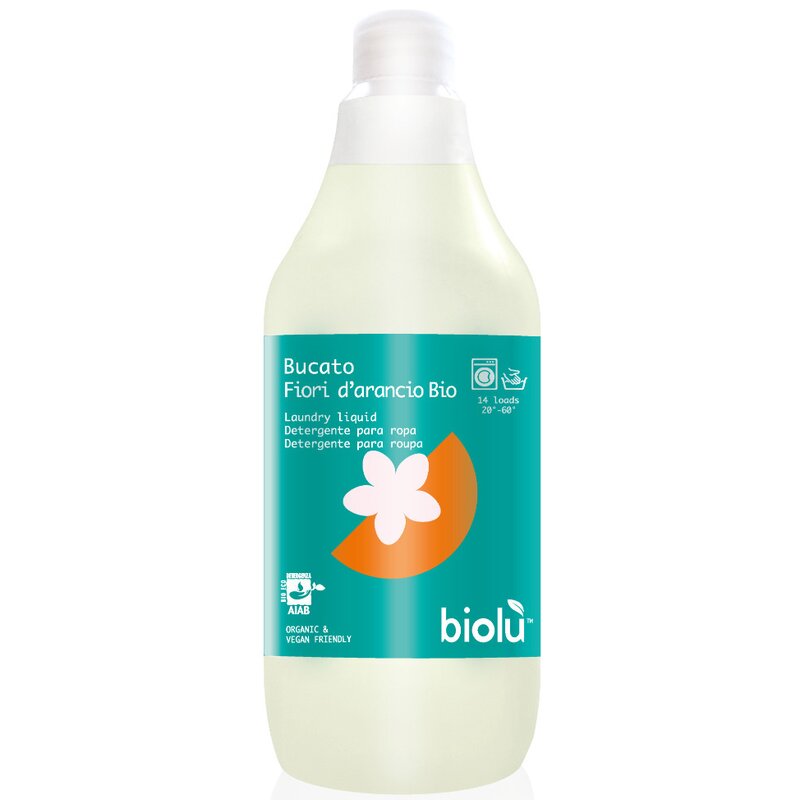 Detergent lichid rufe albe si colorate portocale ecologic 1l Biolu