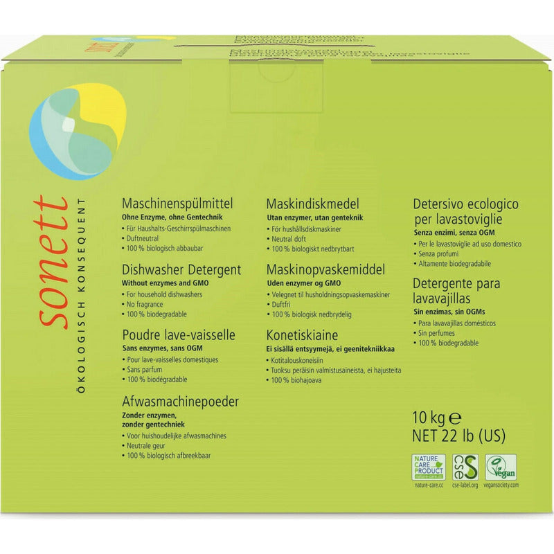 Detergent praf pentru masina de spalat vase ecologic 10kg Sonett