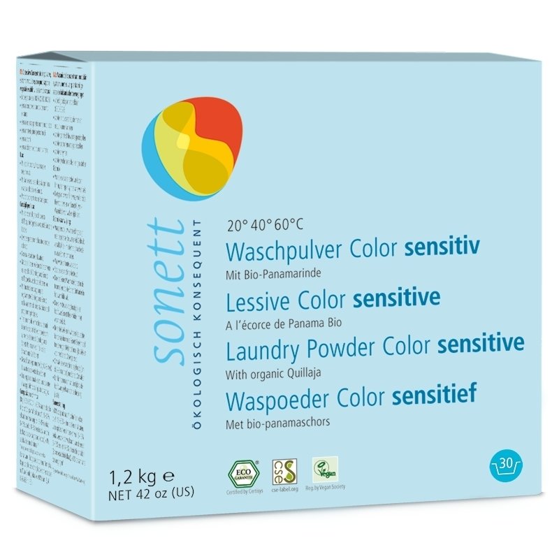 Detergent praf rufe colorate sensitive ecologic 1.2kg Sonett