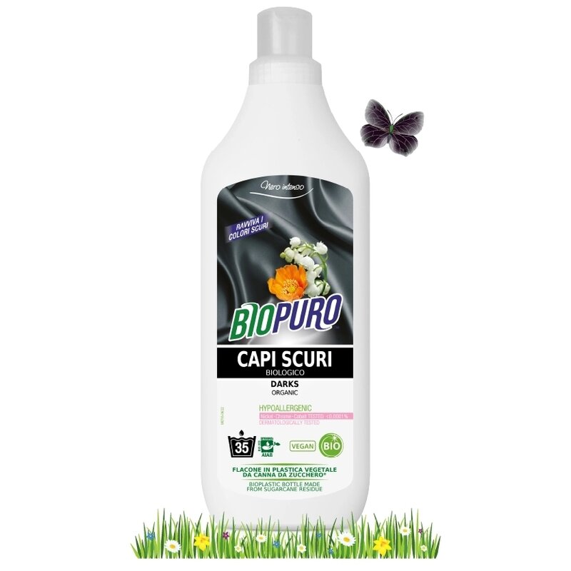 Detergent pentru rufe negre hipoalergen ecologic 1l Biopuro