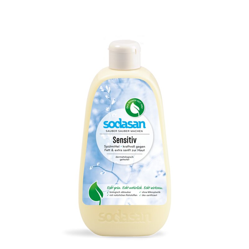 Detergent lichid pentru vase sensitiv ecologic 500ml Sodasan