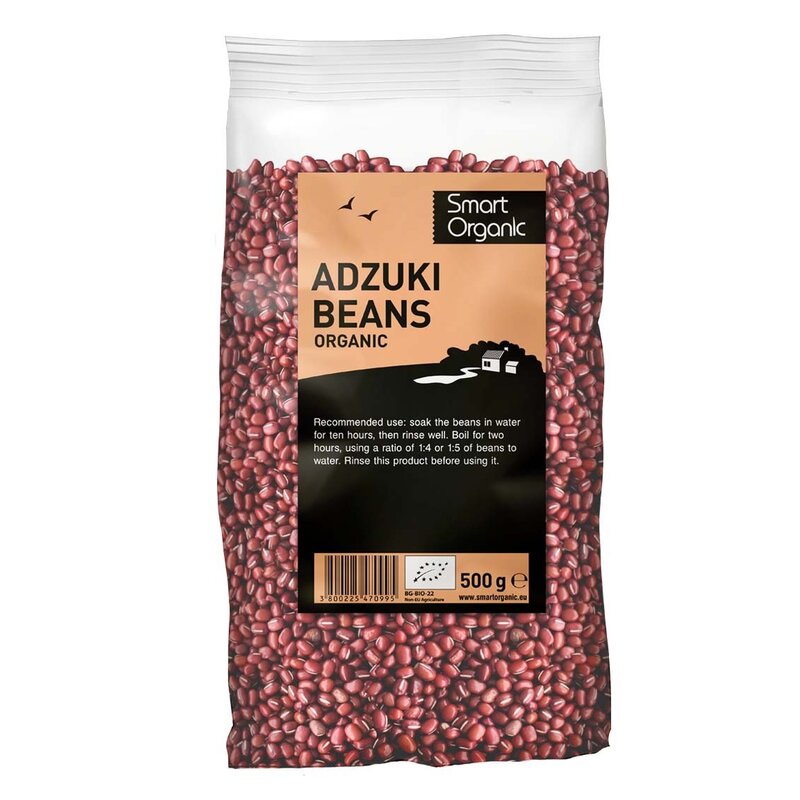 Fasole azuki bio 500g Smart Organic