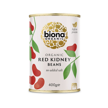 Fasole rosie red kidney boabe la conserva bio 400g Biona