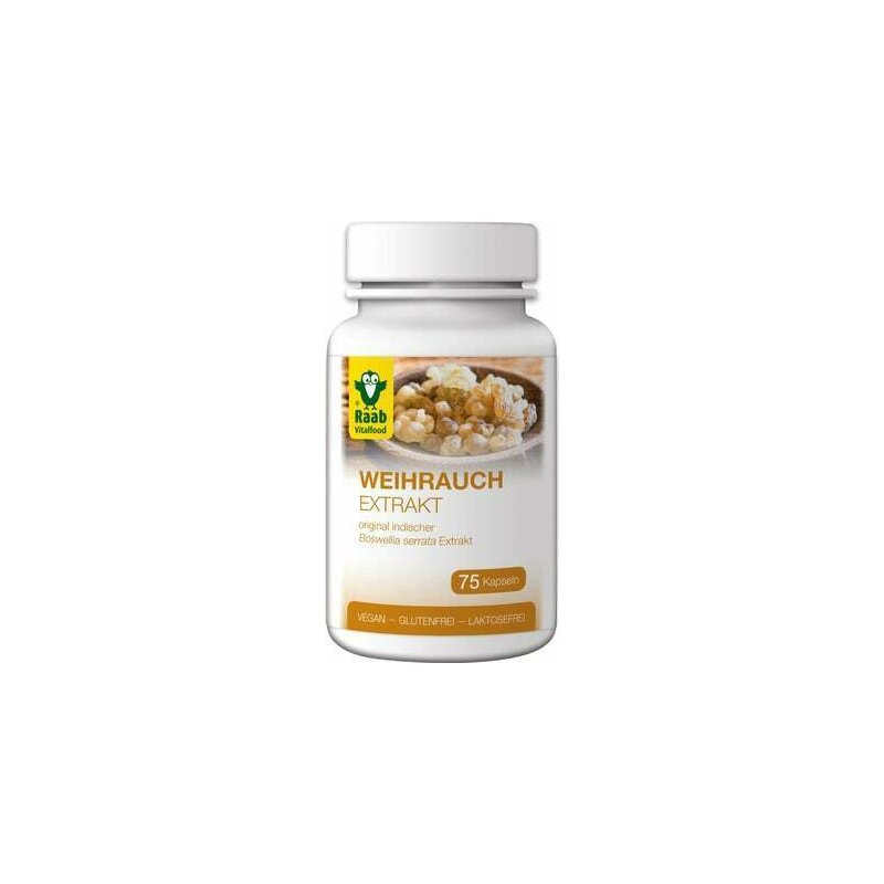 Frankincense tamaie extract 500mg 75 capsule Raab Vitalfood