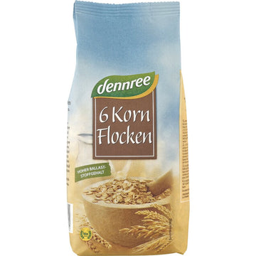 Fulgi din 6 Cereale Bio 500g Dennree