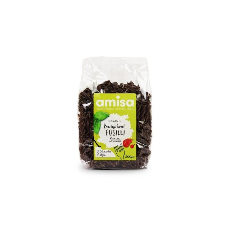 Fusilli din hrisca bio 500g Amisa