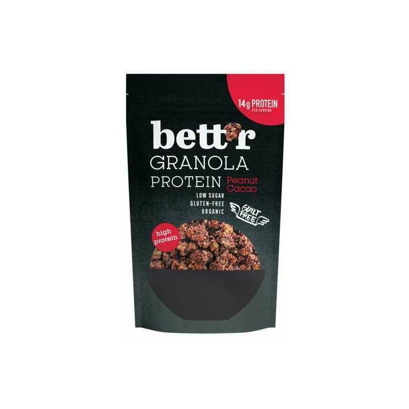 Granola Proteica cu Alune si Cacao Bio 300g Bettr