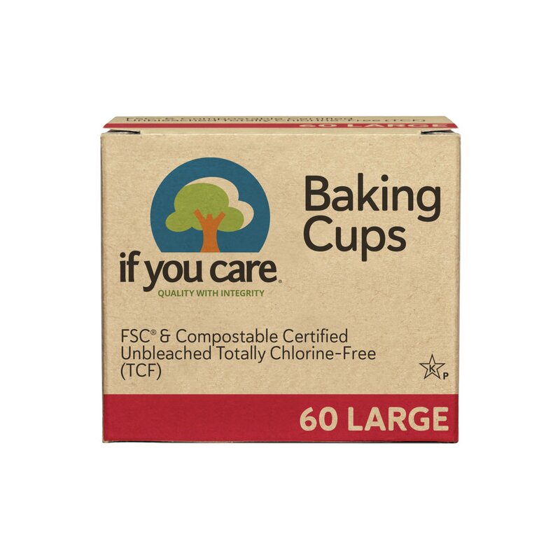 Hartie de copt briose nealbita compostabila large 60buc If You Care