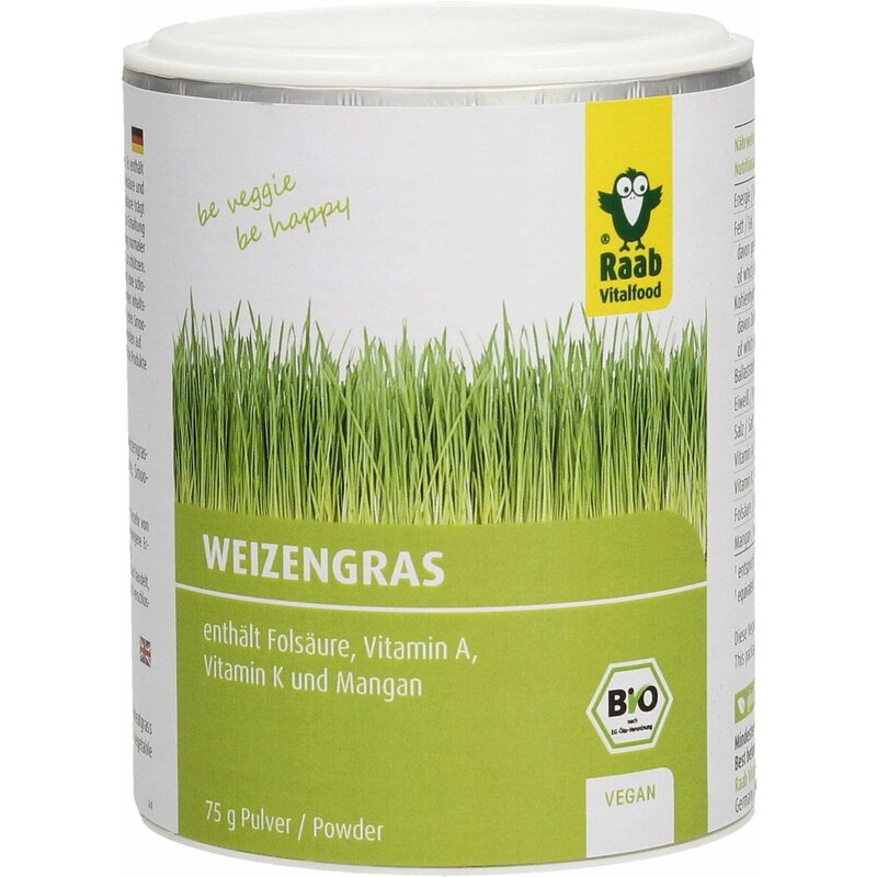 Iarba de grau pudra bio 75g Raab Vitalfood
