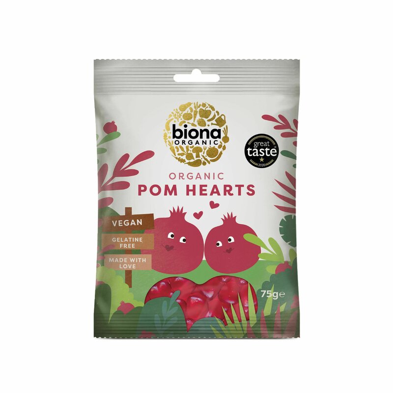 Jeleuri inimioare cu rodie bio 75g Biona