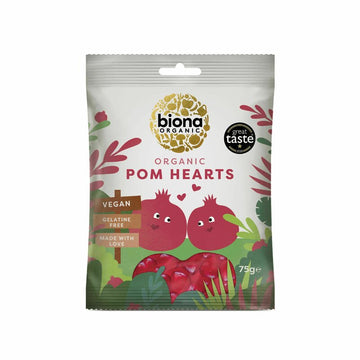 Jeleuri inimioare cu rodie bio 75g Biona