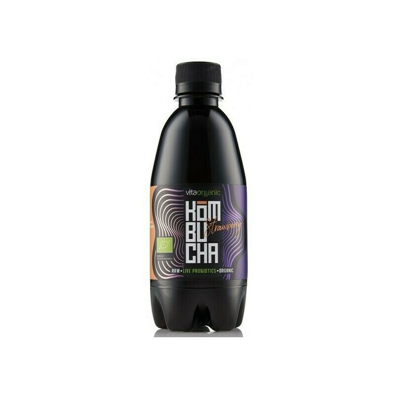 Kombucha cu Capsuni Bio 330ml Vita Organic