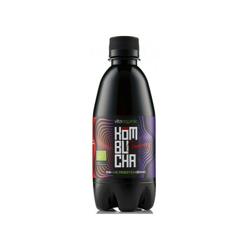 Kombucha cu Merisoare Bio 330ml Vita Organic