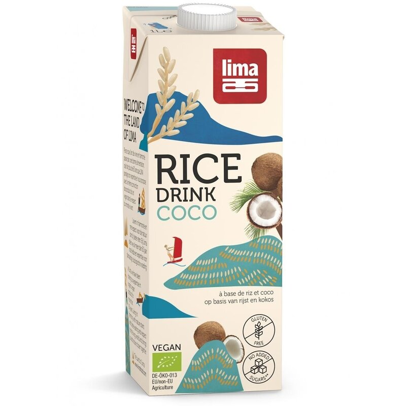 Bautura vegetala de orez cu cocos bio 1l Lima