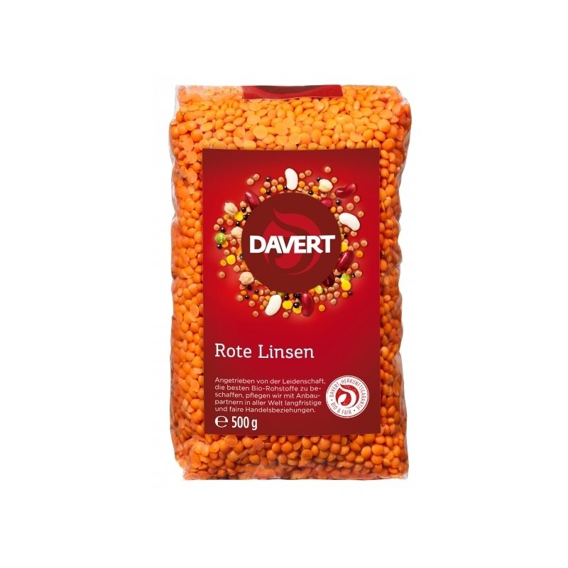 Linte rosie bio 500g Davert