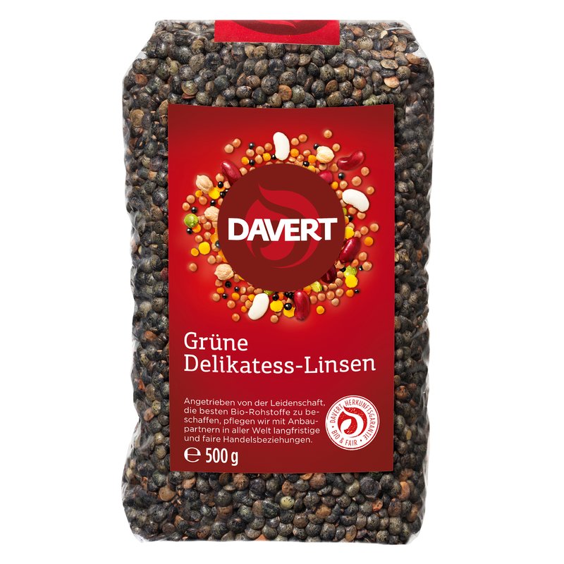 Linte verde Du Puy bio 500g Davert