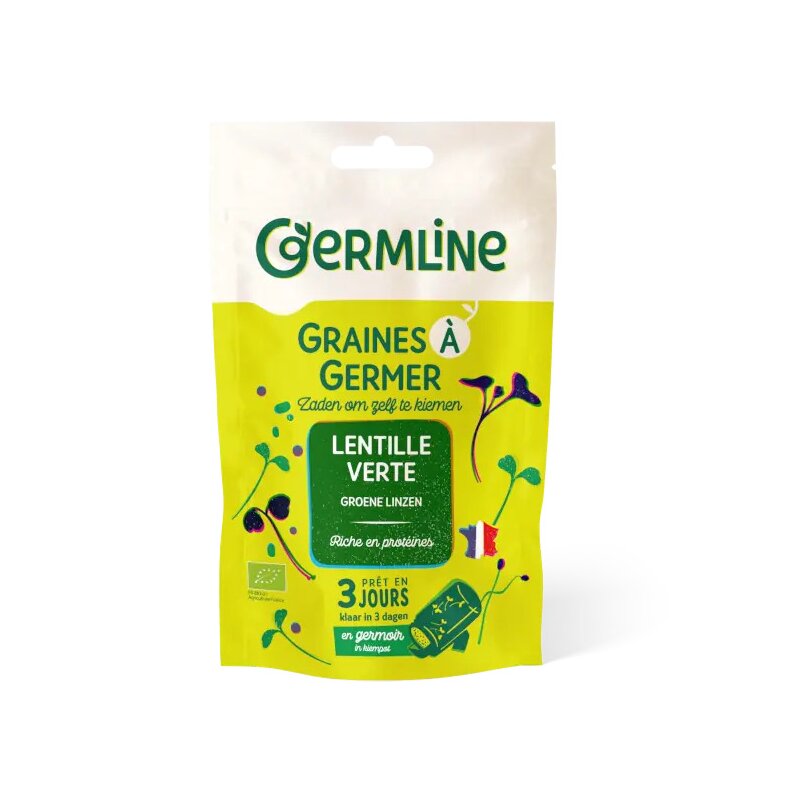 Linte verde pentru germinat bio 150g Germline