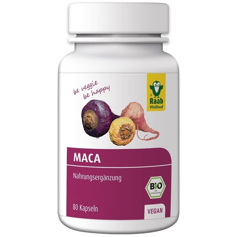 Maca premium bio 500mg 80 capsule Raab Vitalfood