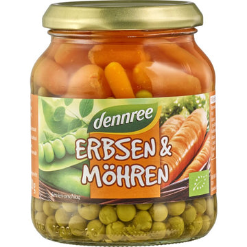 Mazare si Morcovi la Borcan Bio 350g Dennree