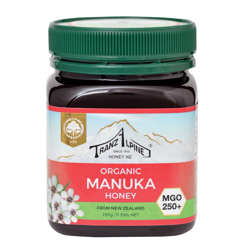 Miere de Manuka MGO 250+ Bio 250g TranzAlpine