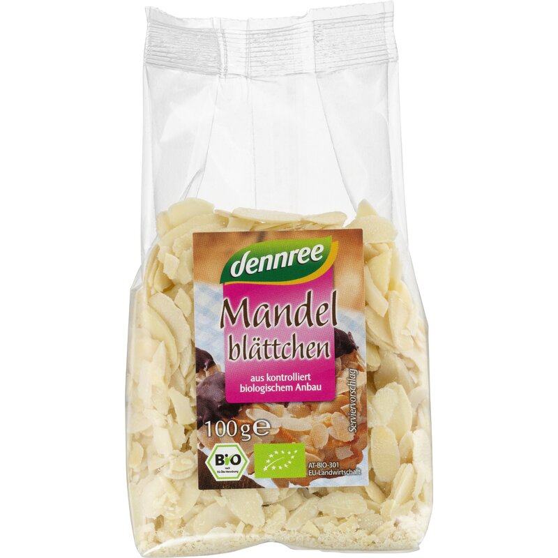 Migdale Decojite si Feliate Bio 100g Dennree