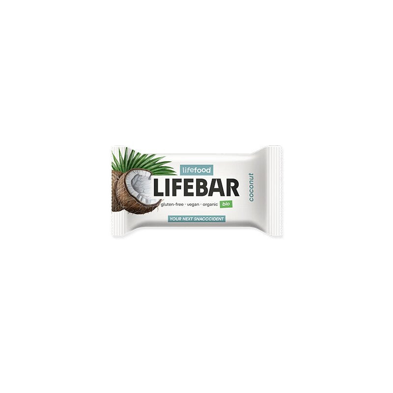 Baton cu cocos bio raw 25g Lifebar Lifefood