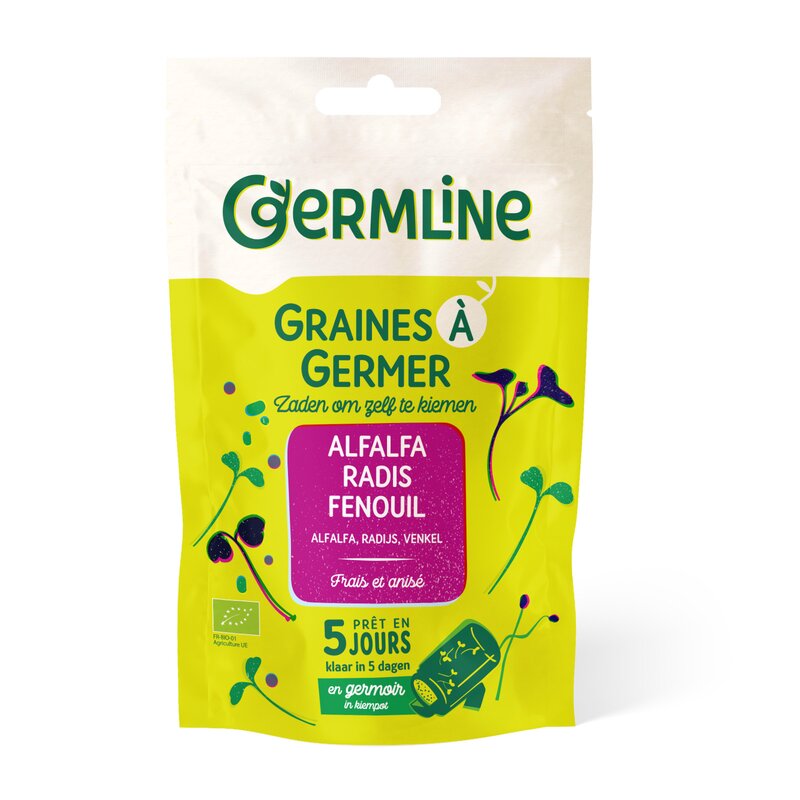 Mix alfalfa ridiche fenicul pentru germinat bio 150g Germline