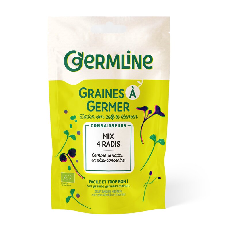Mix 4 tipuri ridichi germinat bio 100g Germline